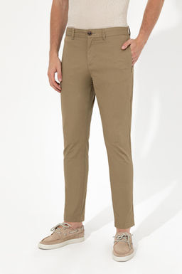 Erkek Carrot Fit Koyu Haki Kanvas Pantolon