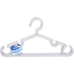 Цена за 6 шт. Плечики для одежды детские 3шт "ИДЕЯДОМА", классика, цвет серый, 28*15см (Лейбл Селфи)