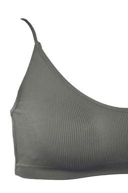 TRENDYOLMILLA Siyah Seamless/Dikissiz Ip Ask?l? S?rt Detayl? Balensiz Kaps?z Bralette Orme Sutyen THMAW23SU00130  фото 24