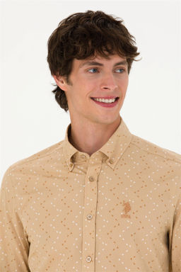 U. S. Polo Assn Мужская рубашка с длинным рукавом Stone - U.s. polo assn фото 9