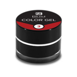 BHM Professional Гель-краска с липким слоем, красный, 5 мл 3