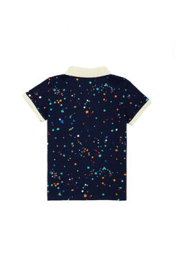 Темно-синяя футболка с воротником-поло для мальчика Неожиданная скидка в корзине - U.s. polo assn фото 2