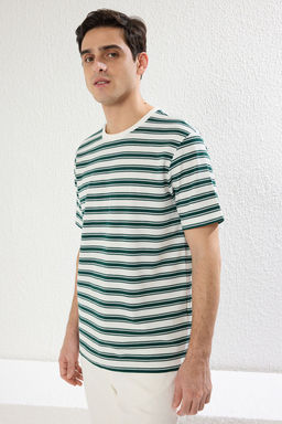 TRENDYOL MAN Cok Renkli Regular/Normal Kesim Dokulu T-Shirt TMNSS25TS00041 - Trendyolmilla фото 4
