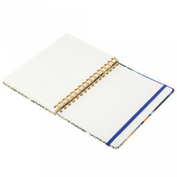 Блокнот для заметок 80 листов "Шедевры Ван Гога" 14,4х20,5см, в линейку, отрывные, обложка - цветной картон, на спирали, с резинкой, рисунок в ассортименте, ПП пакет 15,5х21х1,5см (Китай)