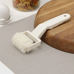 Валик для нарезки теста Доляна Сетка, 20?7?4.5 см, белый  фото 5