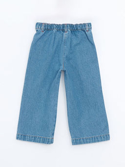 Beli Lastikli K?z ?ocuk Jean Pantolon