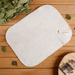 Набор для бани и сауны, 3 предмета: шапка, коврик, рукавица, «Добропаровъ»