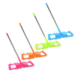 Швабра VETTA с насадкой из микрофибры букли, телеск.черенок 120 см, нерж сталь, NP-7212, 444-269