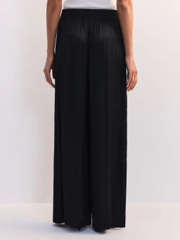 Брюки-палаццо с эластичным поясом из жатой ткани ZR2605012120-50 / Zarina