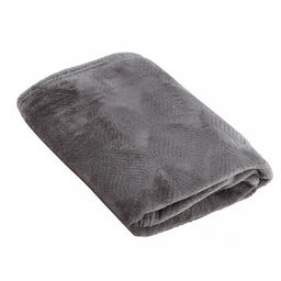 Плед/покрывало в коляску 80х80см "Серебряная роса", велсофт "Магнолия" гладкокрашенный, полиэстер 100%, плотность 270г/м2, упаковка: пакет ПП 22х30см, "Домашняя мода" (Россия)