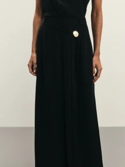 Комбинезон из тенселя и льна с открытой спиной / Zarina  фото 9