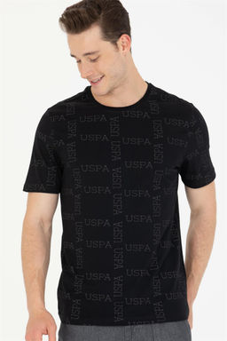 Мужская черная футболка с круглым вырезом Неожиданная скидка в корзине - U.s. polo assn фото 3