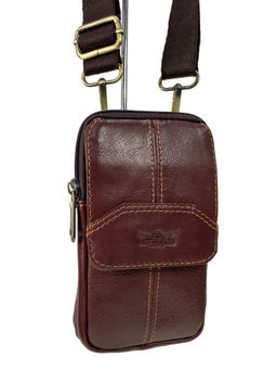 Сумка мужская из натуральной кожи, цвет коричневый