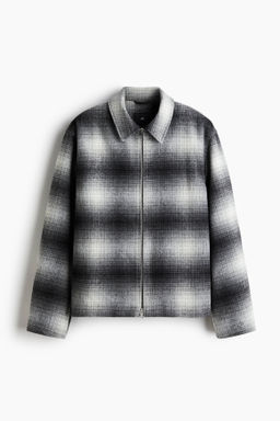 Sobrecamisa en mezcla de lana Regular Fit