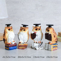 Фигурка Сова на книге 11 см / 6096 /уп 192/