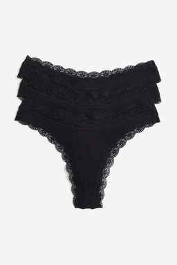 Pack de 3 bragas Thong de algodon - H&m фото 2