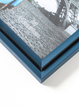 Фоторамка пластик формат А4 см "Остин" иссиня-чёрный 33,5х24,5х1,5 см