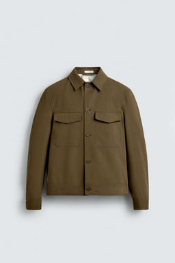 COTTON BLEND TECHNICAL JACKET - Zara фото 7