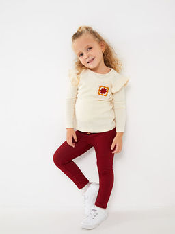 Beli Lastikli Basic K?z Bebek Tayt