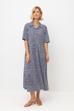 ЕВТ 5071/синие мини косы платье жен