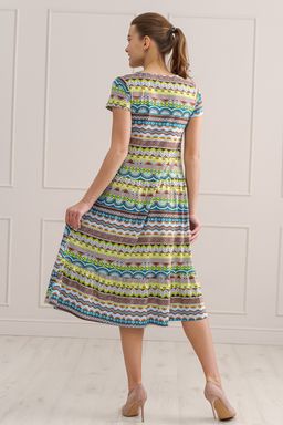 Платье женское из кулирки Кармелита Орнамент - Амадэль фото 5