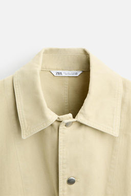 CROPPED FIT TWILL JACKET - Zara фото 9