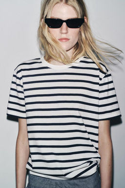 BASIC COTTON T-SHIRT - Zara фото 35