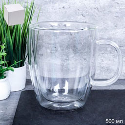 Кружка 500 мл с двойными стенками / LCWB5713 /уп 80/