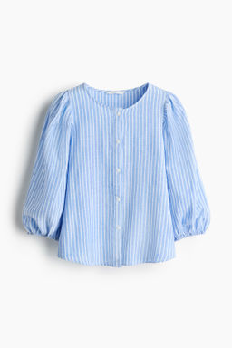Blusa en mezcla de lino - H&m фото 7