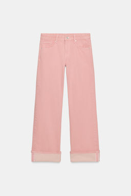 TRF LOW-RISE LOOSE FOLDED JEANS - Zara фото 2