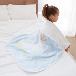 Полотенце детское Крошка Я Оленёнок 95х1005 см, цвет голубой, 100% хлопок, 280 г/м2  фото 12