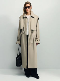 Плащ со съемным жилетом / Zarina фото 3