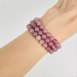 Бусины для украшений из мадагаскарского Розового кварца 39 см