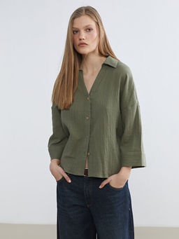 Dokulu Oversize Kad?n G?mlek