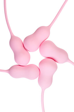 Набор вагинальных шариков Flovetta by Toyfa TULIPS, силикон, розовый, 5,3 см
