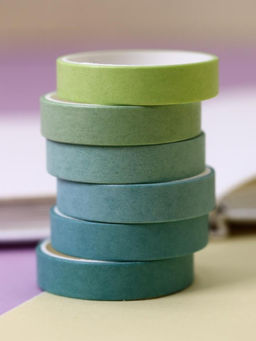 Набор декоративного скотча "Classic colored", green
