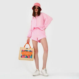 Сумка женская пляжная Летний вайб, 35х30х14 см - Nazamok фото 16