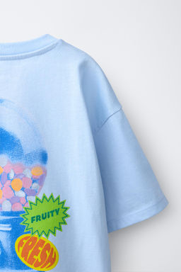 CAMISETA ESTAMPADO MENTOS ® / Celeste - Zara фото 4