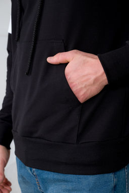 Толстовка мужская из футера Оскар черный - Амадэль фото 7