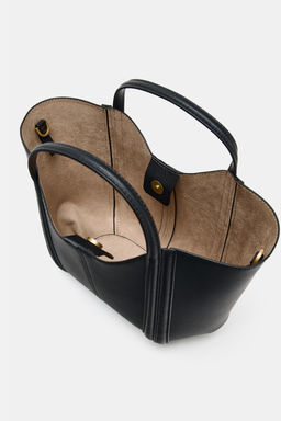 MINI CITY BAG WITH TOPSTITCHING - Zara фото 10