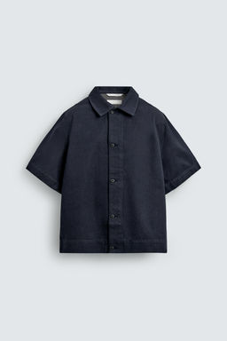 CAMISA DENIM RELAXED FIT / Azul - Zara фото 7