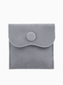 Конвертики для украшений, набор 10 шт. бархат, 7×7 см, тёмно-серый