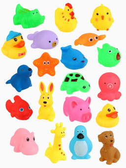 Набор резиновых игрушек для ванны «Малыши», с пищалкой, 20 шт., Крошка Я