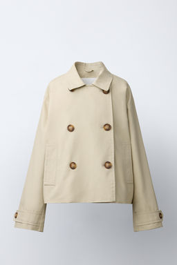 TRENCH CORTO / Beige - Zara фото 2
