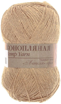 Конопляная пряжа Россия ПТ 70%хлопок 30%конопля 5х50г/280м