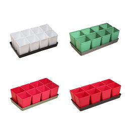 Набор для рассады: стаканы по 600 мл (8 шт.), поддон 36×18 см, цвет МИКС, Greengo