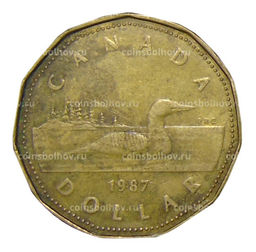 Монета 1 доллар 1987 года Канада