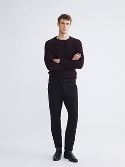 Bisiklet Yaka Erkek Triko Kazak