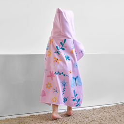 Полотенце-пончо детское махровое Крошка Я Фламинго 60х120 см, 50% хл, 50% пэ  фото 3