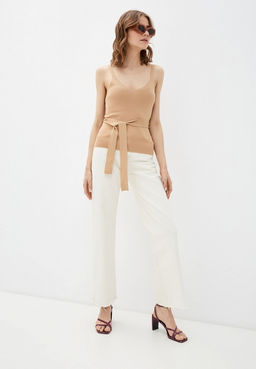 Трикотажный топ с поясом - Incity фото 9